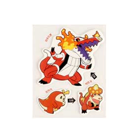 Stickers Pokemon Emblem Evolution Fuecoco