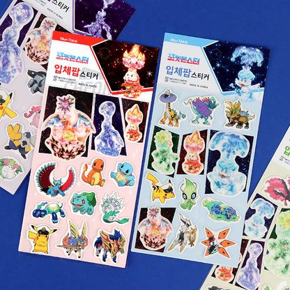 Stickers Pokemon Terastyle Pop Blue