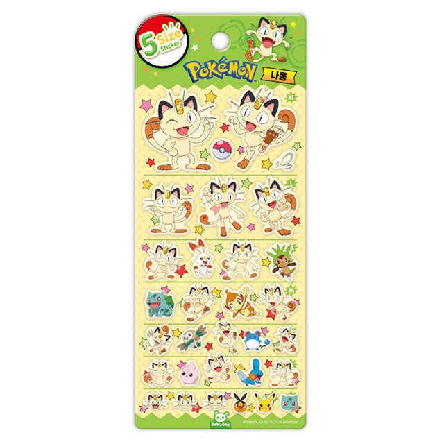 Stickers 5 Size Pokemon Meowth