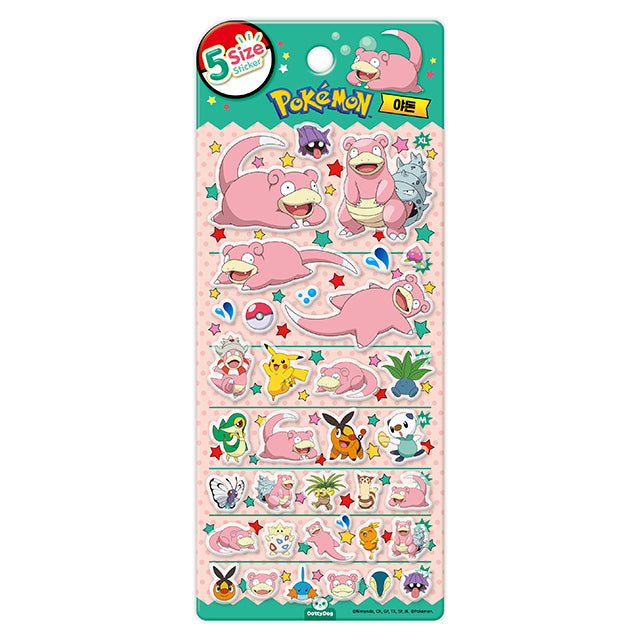 Stickers 5 Size Pokemon Slowpoke