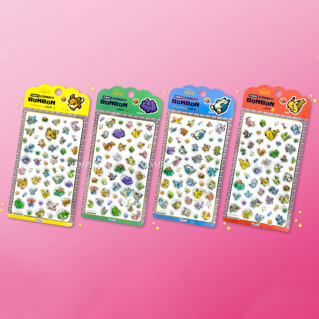 Stickers Candy Bonbon Pokemon Pixel Art