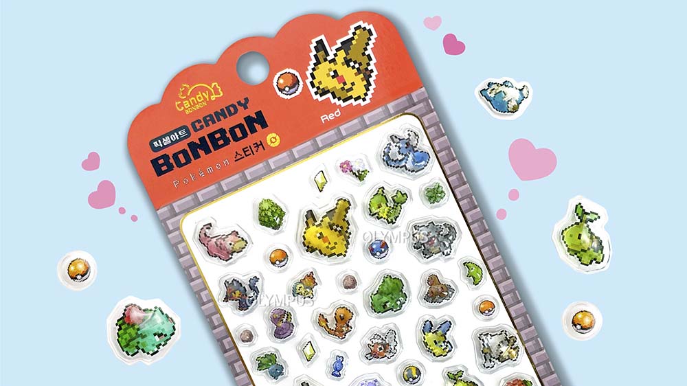 Stickers Candy Bonbon Pokemon Pixel Art