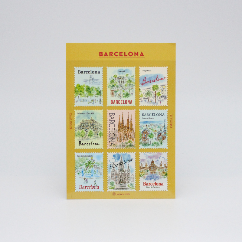 Stickers Post Stamp L&