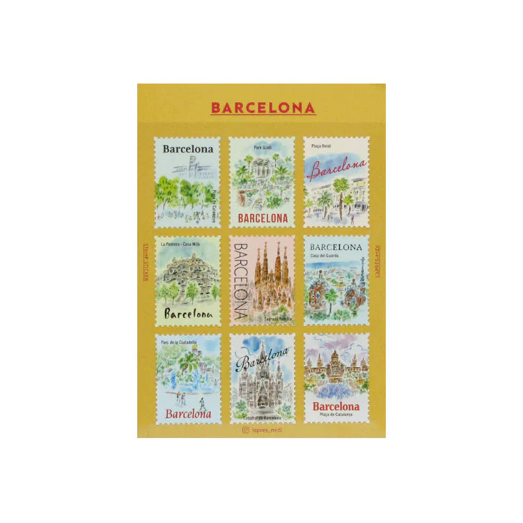 Stickers Post Stamp L&