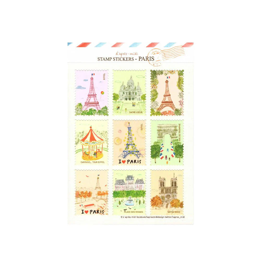 Stickers Post Stamp L&