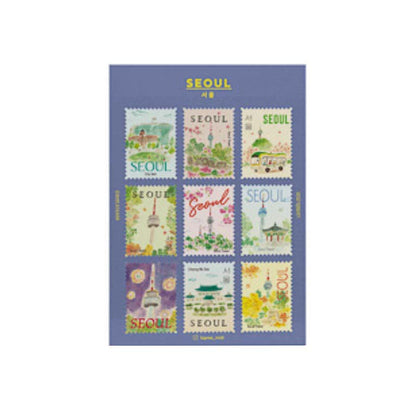 Stickers Post Stamp L&