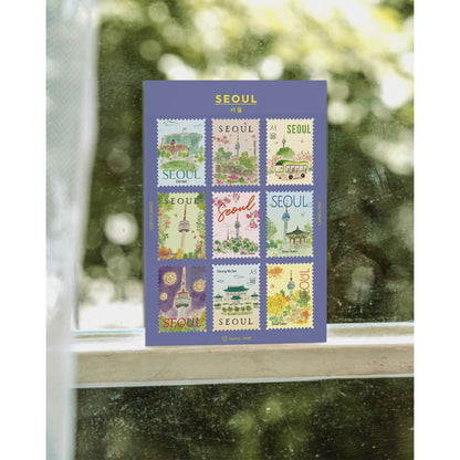 Stickers Post Stamp L&