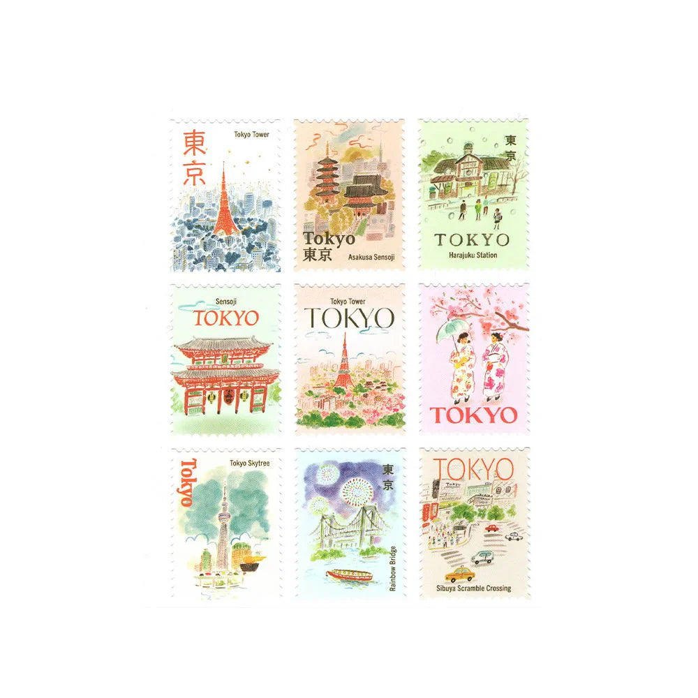 Stickers Post Stamp L&