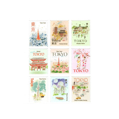 Stickers Post Stamp L&