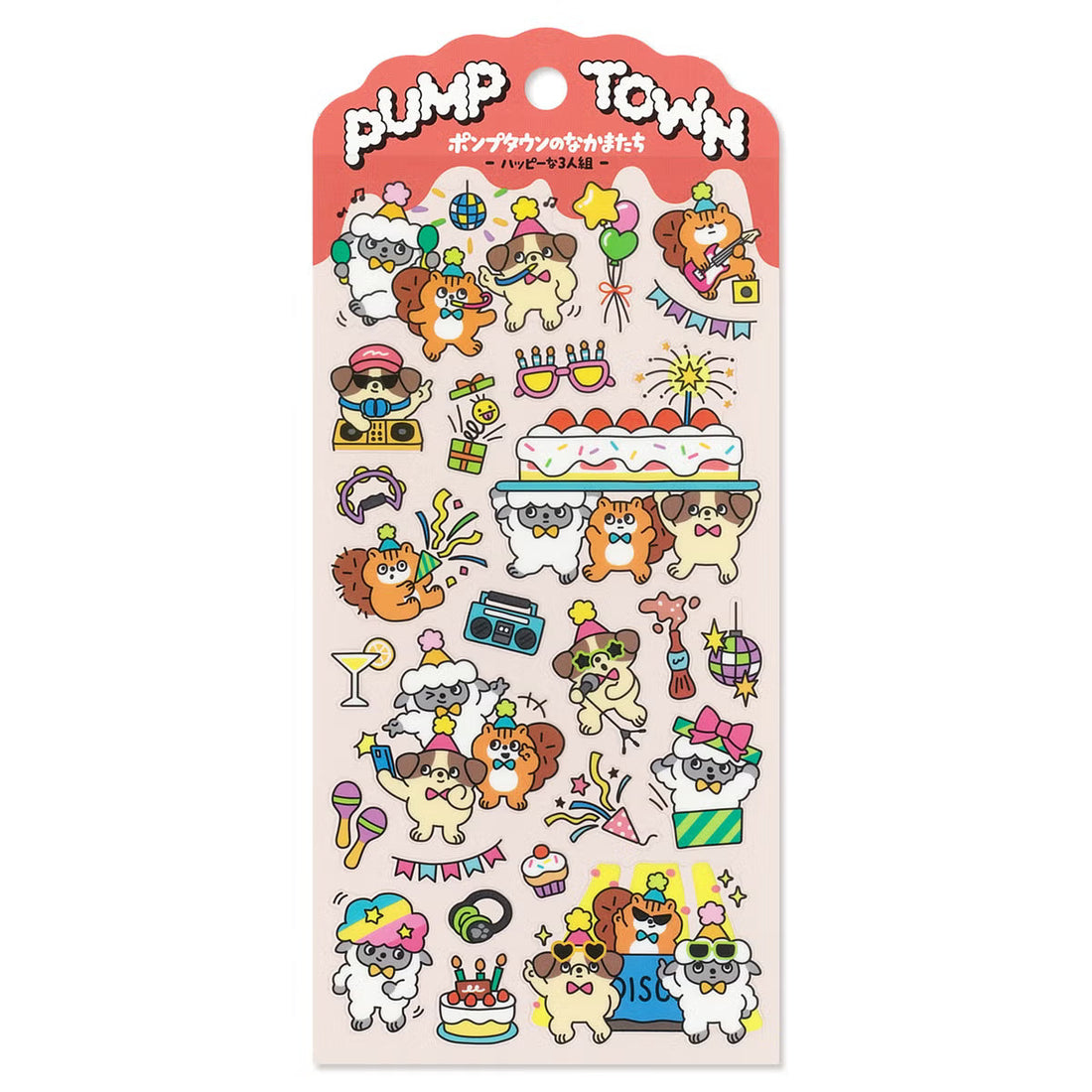 Stickers Pump Town Happy Trio