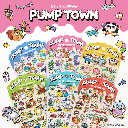 Stickers Pump Town Lazy Trio