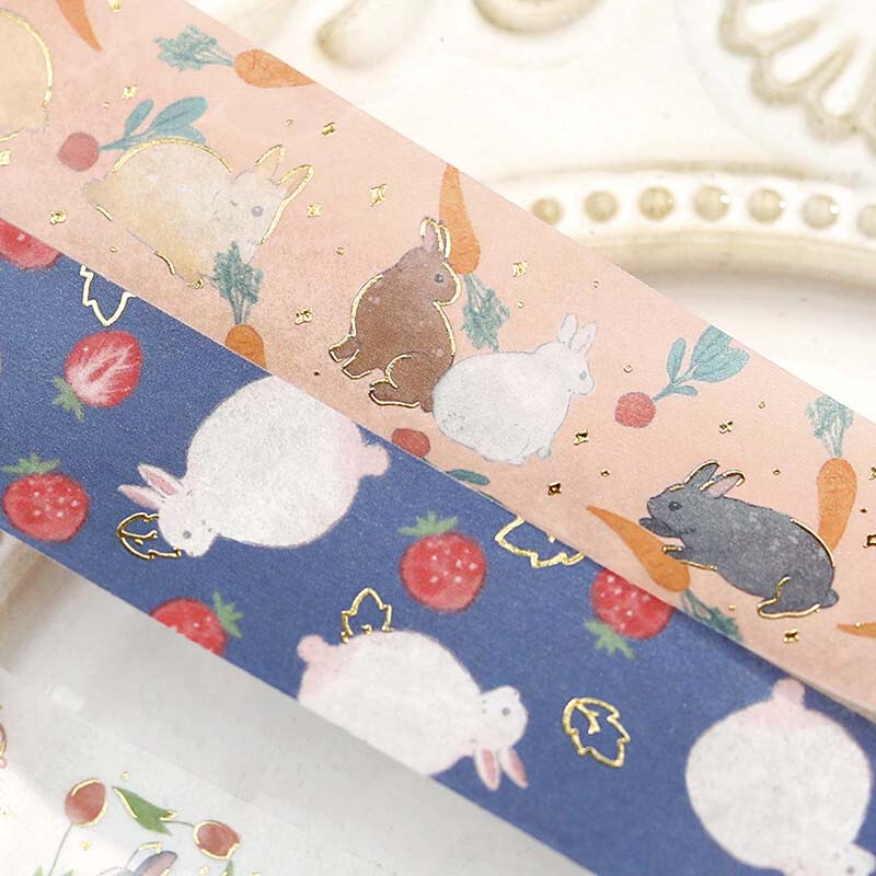 Washi Tape Foil Rabbit Country 3 O&