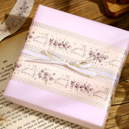 Washi Tape Foil Rabbit Country Fairy Tale