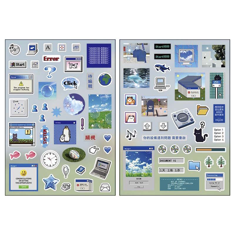 Stickers Radio Four Seasons Blue