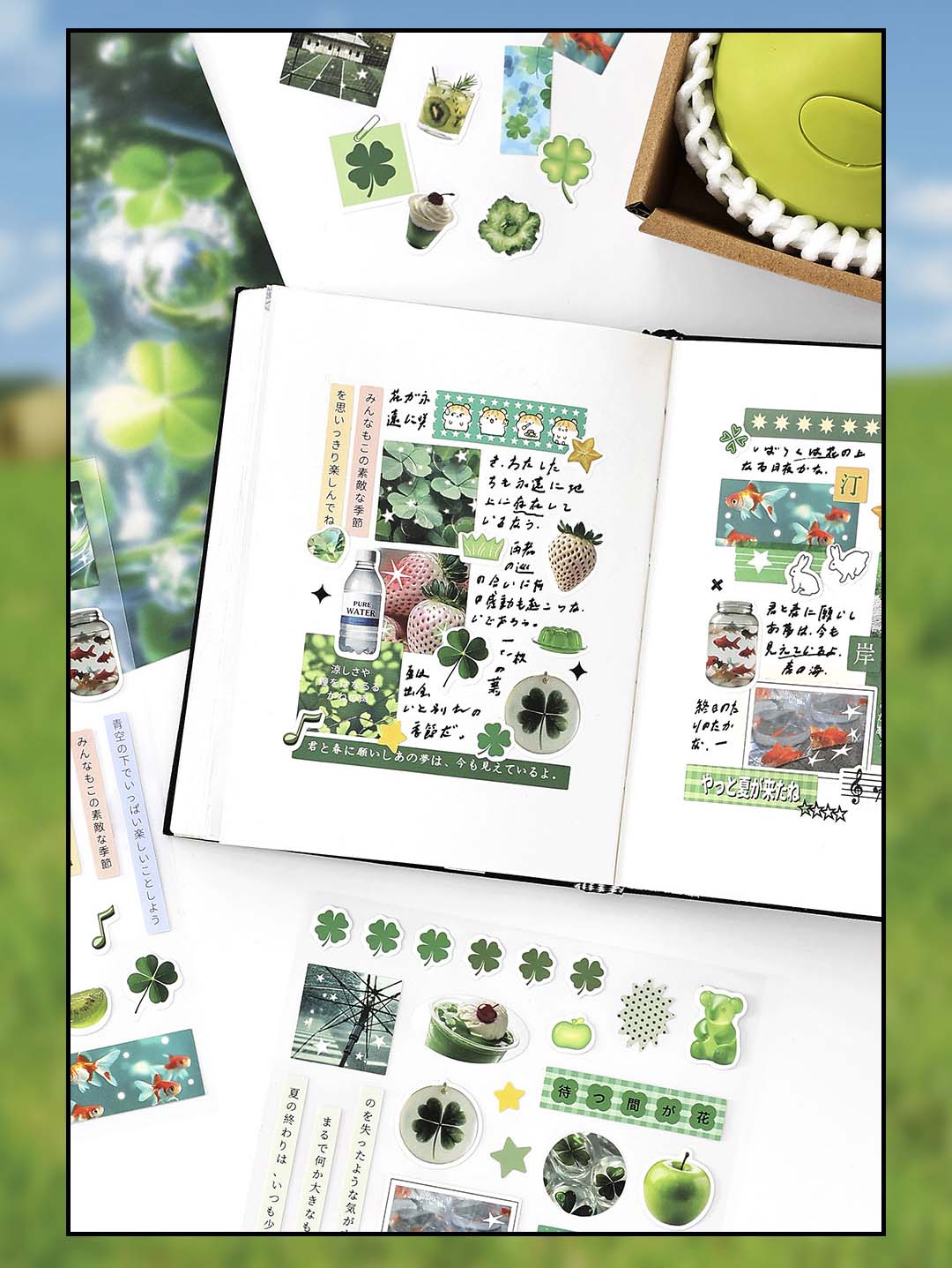 Stickers Radio Four Seasons Green