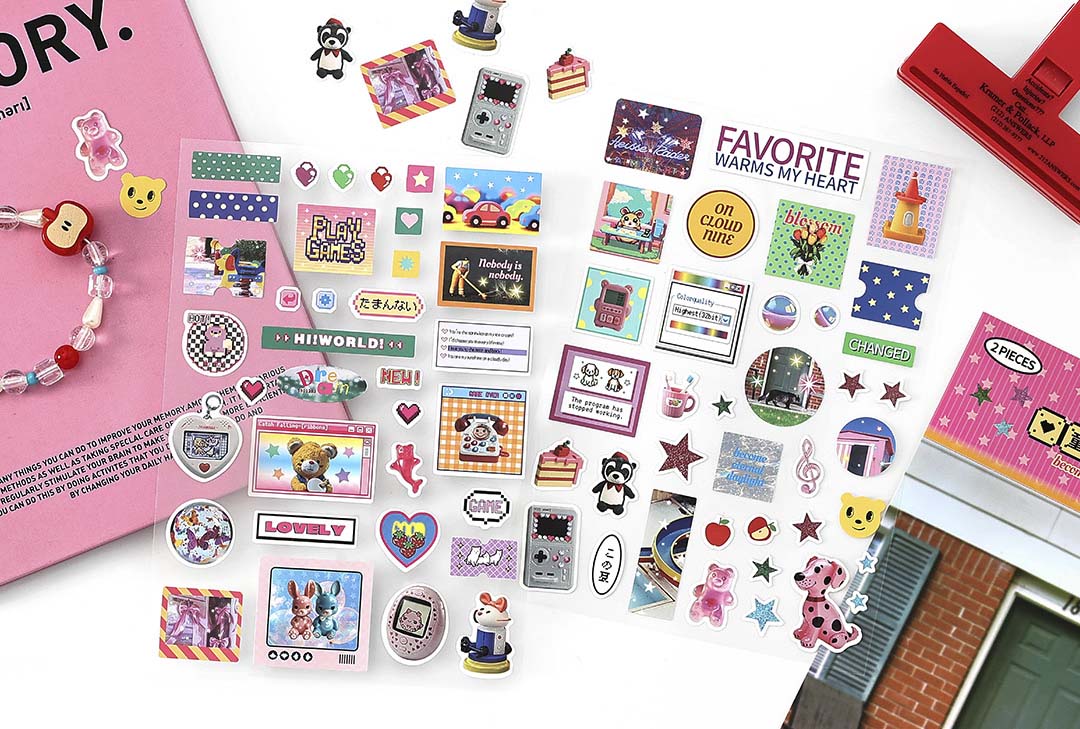 Stickers Radio Four Seasons Pink