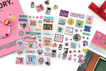 Stickers Radio Four Seasons Pink
