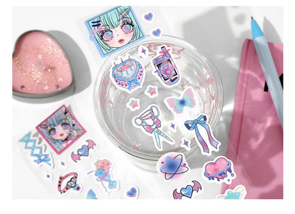 Stickers Radio Heartbeat Shinning Barbie