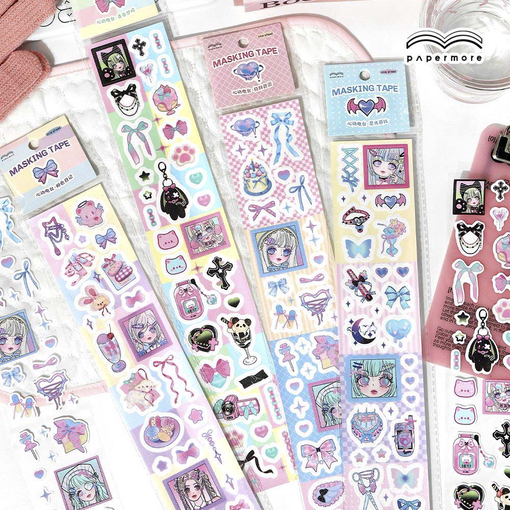 Stickers Radio Heartbeat Shinning Barbie