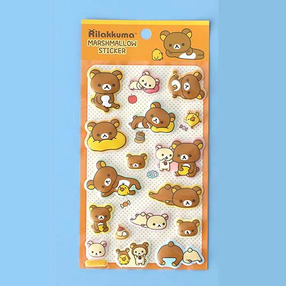 Stickers Rilakkuma Marshmallow Brown