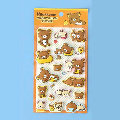 Stickers Rilakkuma Marshmallow Brown