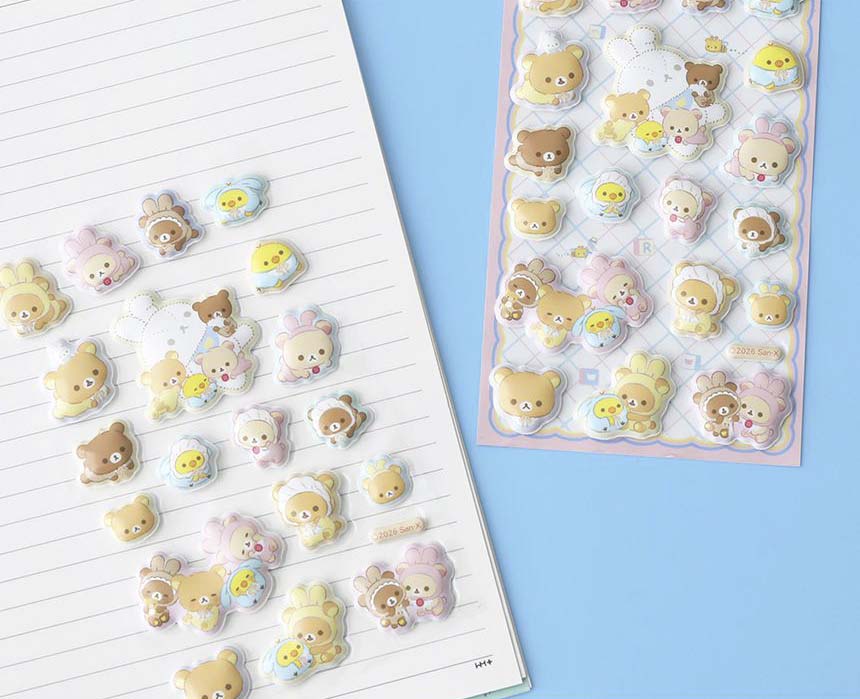 Stickers Rilakkuma Marshmallow Pink