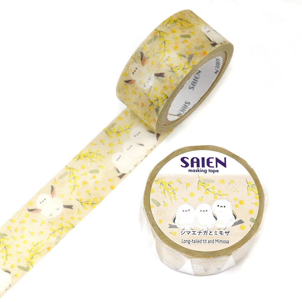 Washi Tape Shimaenaga and Mimosa