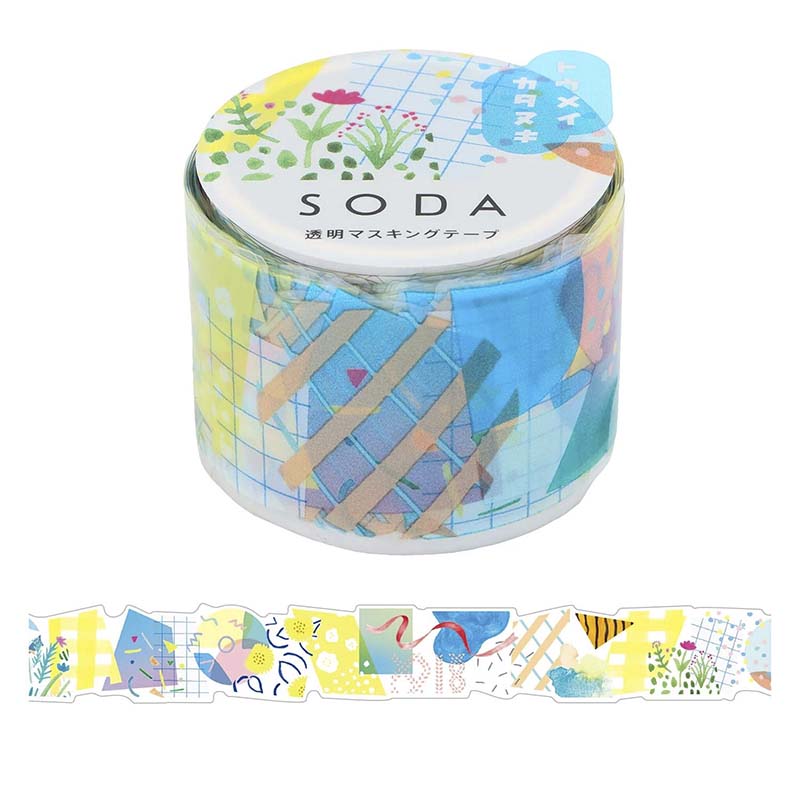 Pet Tape SODA Transparent Collage (30mm)