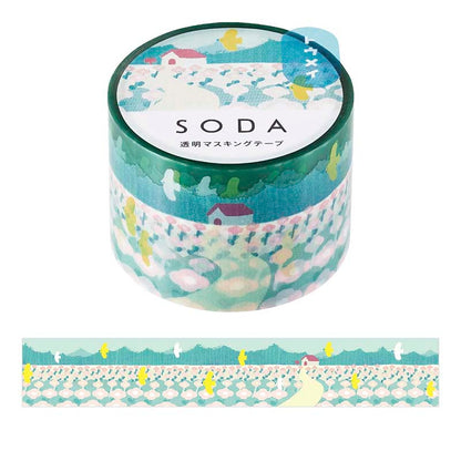 Pet Tape SODA Transparent Home (30mm)