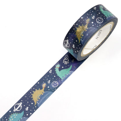 Washi Tape Foil Space Dino