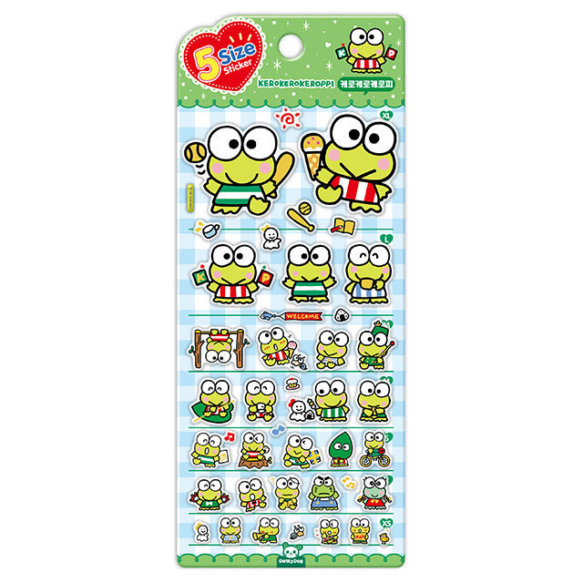 Stickers 5 Size Kerokero Keroppi