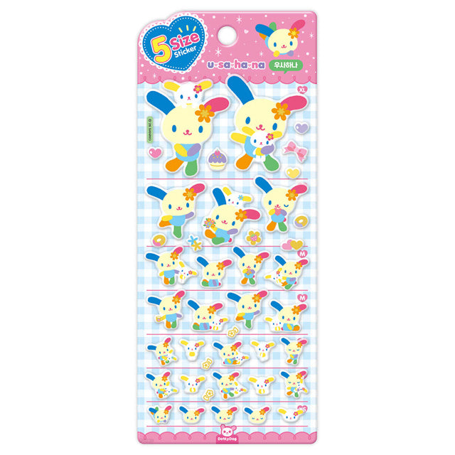 Stickers 5 Size Sanrio Usahana
