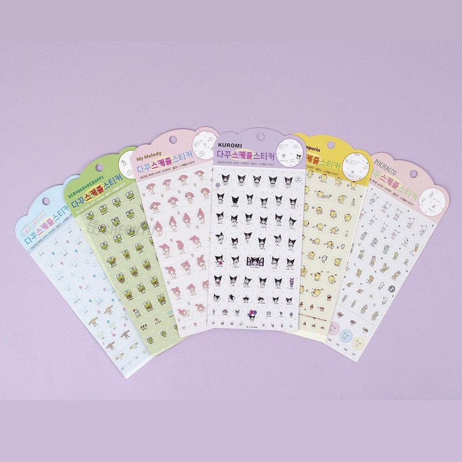 Stickers Sanrio Diary Schedule Pochacco