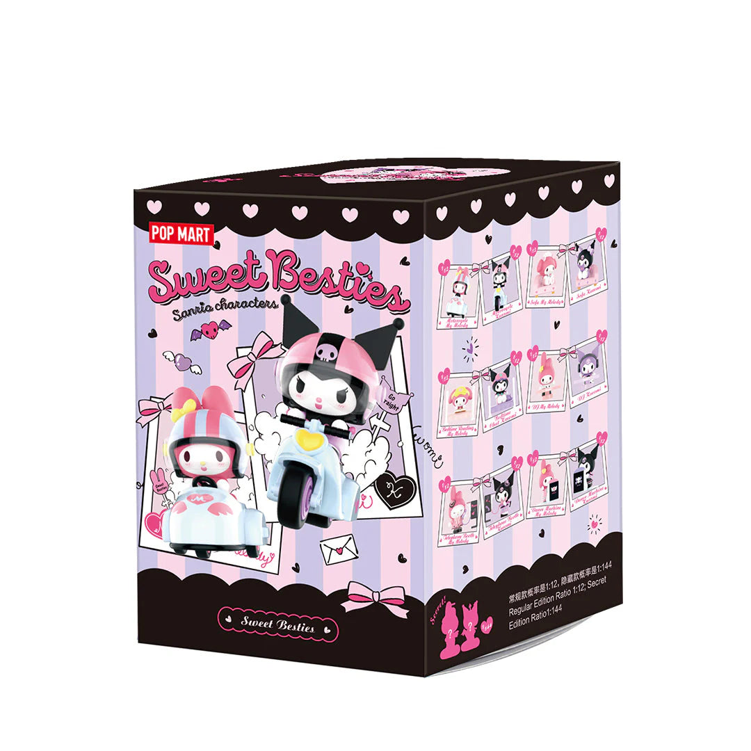 POPMART Blind Box Sanrio Characters Sweet Besties Series Blind Box My Melody &amp; Kuromi