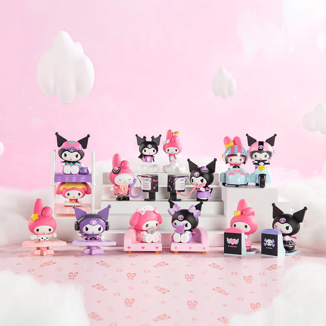 POPMART Blind Box Sanrio Characters Sweet Besties Series Blind Box My Melody &amp; Kuromi