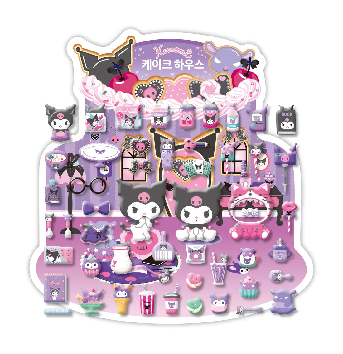 Stickers Sanrio Cake House Kuromi