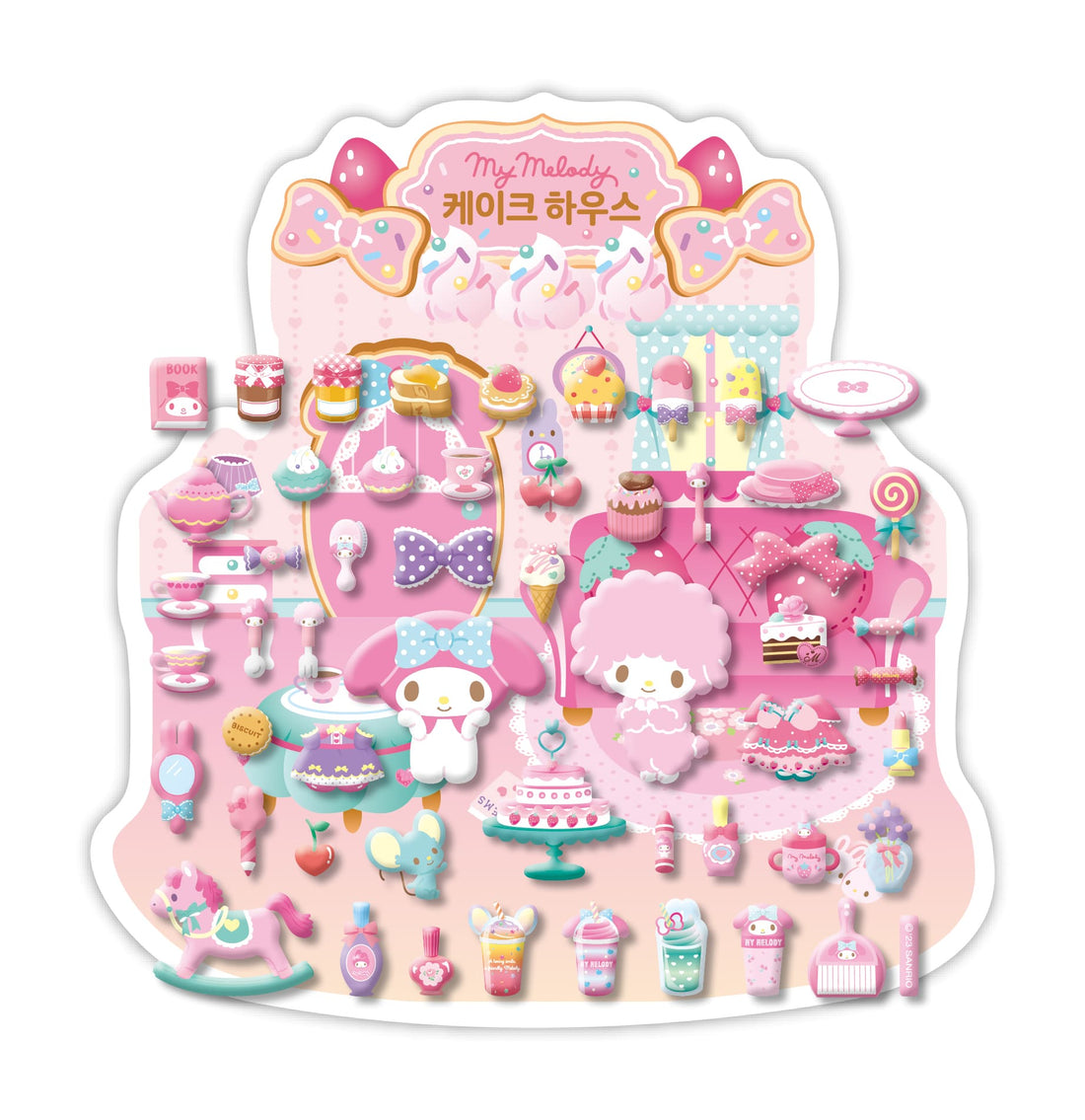 Stickers Sanrio Cake House My Melody