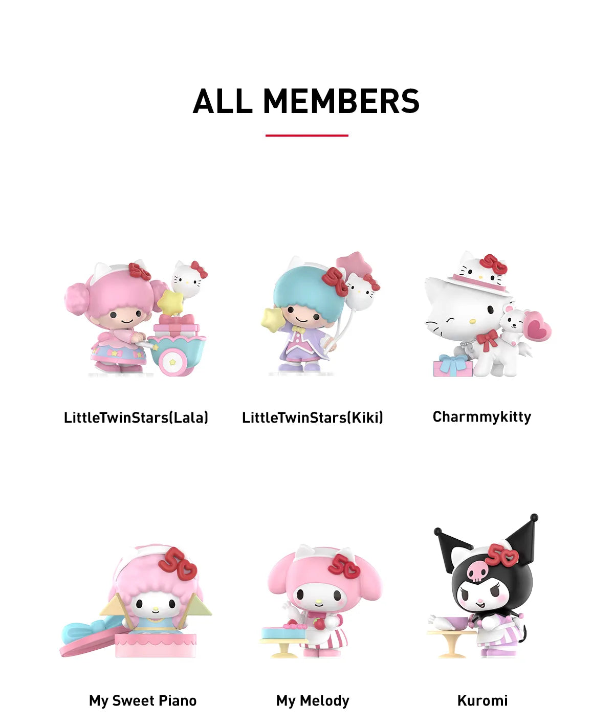 POP MART Blind Box Sanrio Characters Hello Kitty 50th Anniversary Series