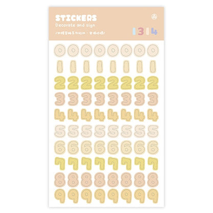 Stickers Secret Jelly Numbers Kumquat