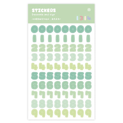 Stickers Secret Jelly Numbers Mint