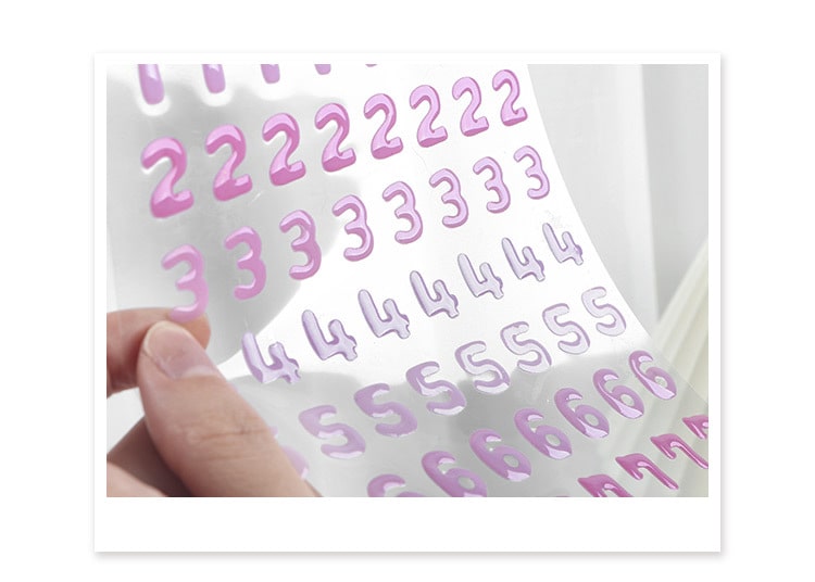 Stickers Secret Jelly Numbers Candy