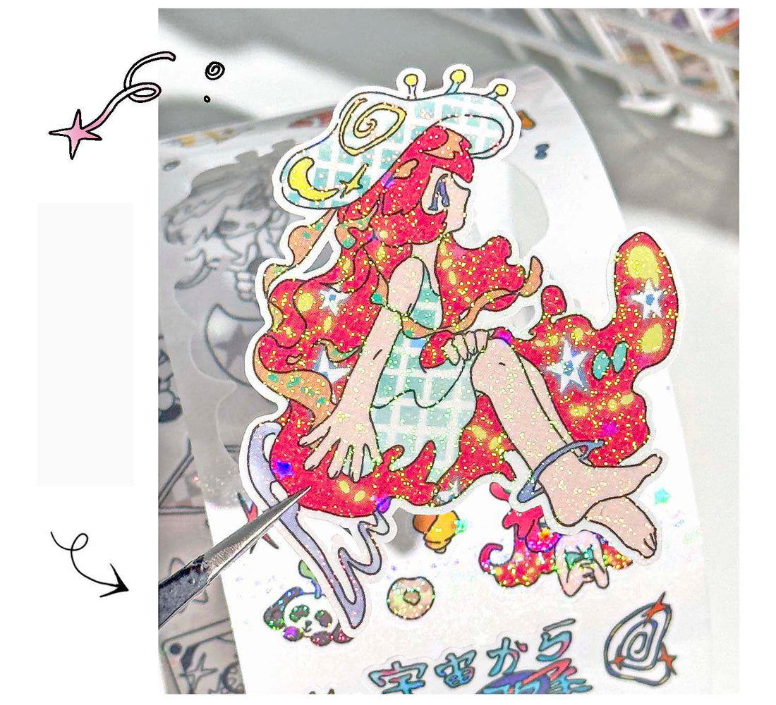Stickers en Rollo Shattered Starry Realm Fashion Shadow