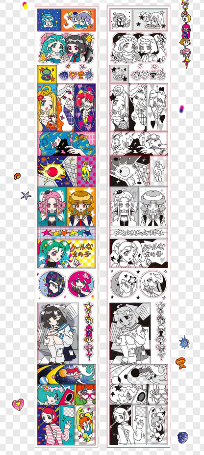 Stickers en Rollo Shattered Starry Realm Time Travel
