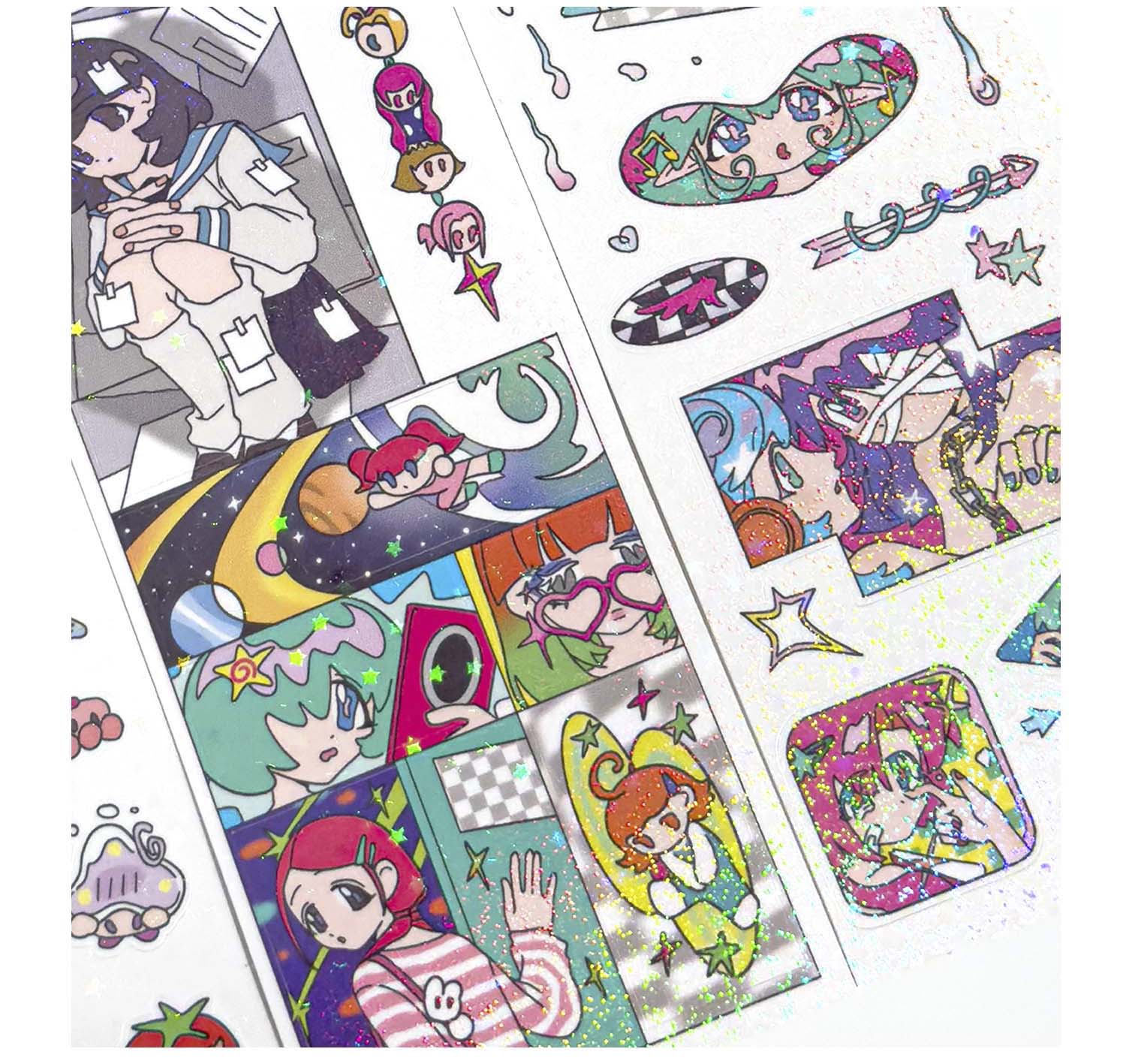 Stickers en Rollo Shattered Starry Realm Time Travel