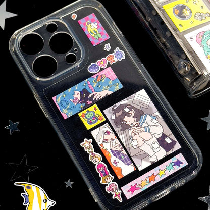 Stickers en Rollo Shattered Starry Realm Time Travel