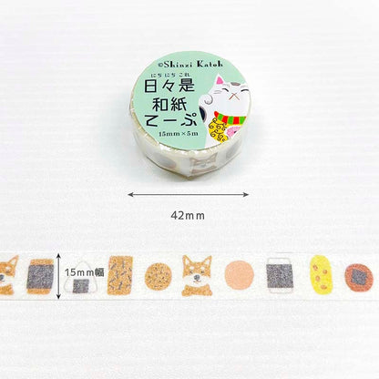 Washi Tape Shiba Inu to O-Sembei