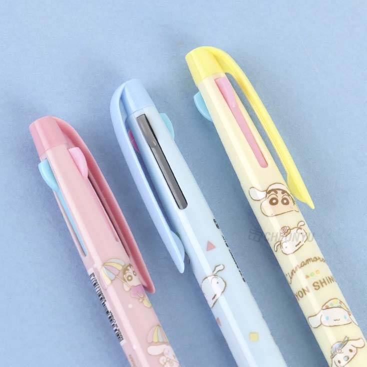 Bolígrafo Borrable 3 Multicolor Shinchan x Cinnamoroll Pink
