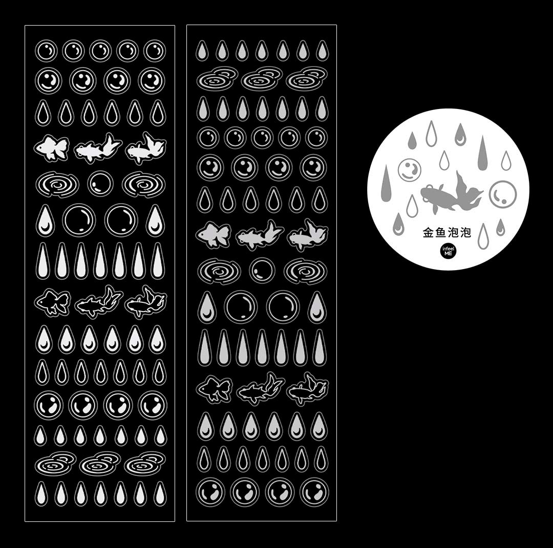 Stickers en Rollo Shining Moments Bubble Goldenfish