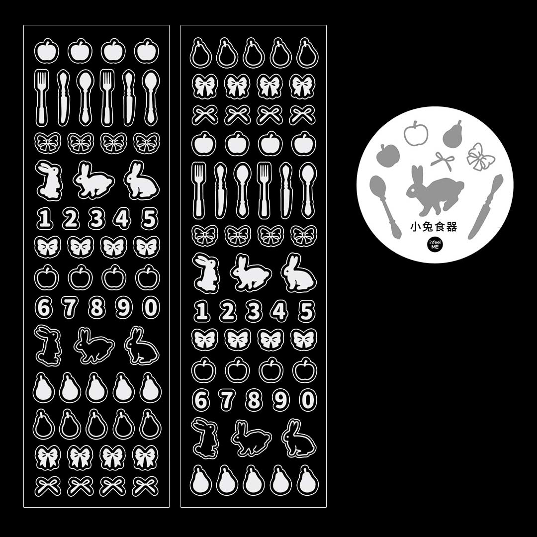 Stickers en Rollo Shining Moments Rabbit and Meal