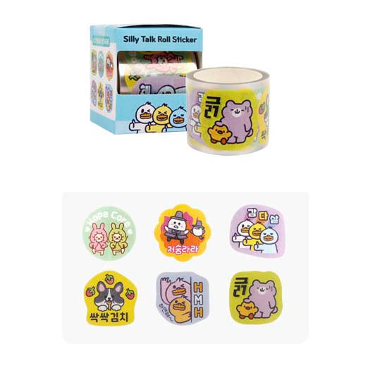 Stickers en Rollo Silly Talk Blue